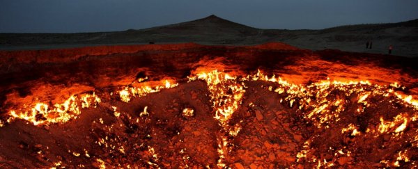 WATCH: This flaming crater has been burning for more than 40 years