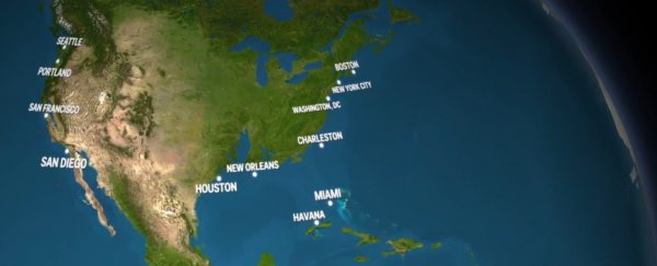 Disturbing animation shows what Earth would look like if all the ice melted