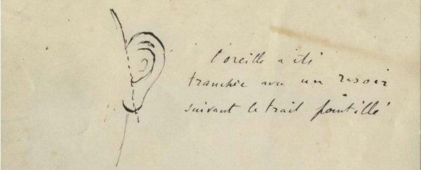 This document proves how much ear van Gogh really cut off