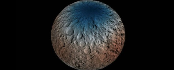 Dwarf planet Ceres appears to be covered with hidden ice
