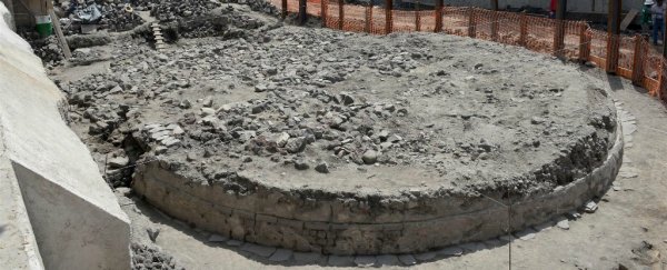 A giant wind god temple has been found under a supermarket in Mexico City