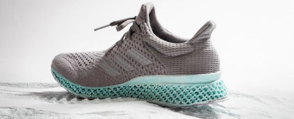 Adidas created this 3D-printed shoe out of plastic from the ocean