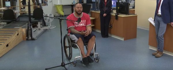 Breakthrough treatment lets man with spinal cord injury stand and move legs
