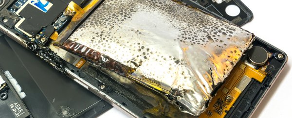 Weird growths appear before batteries explode, and scientists finally got a close-up look