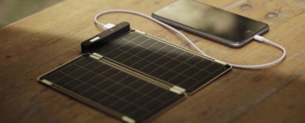 New ‘Solar Paper’ charger is thin enough to fit between the pages of a notebook