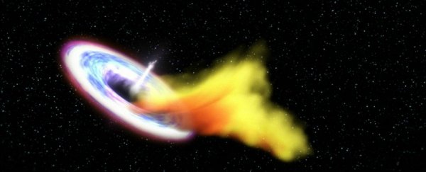 Scientists just saw a black hole eat a star and spit some of it back out for the first time ever