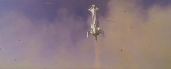 WATCH: Blue Origin made a historic second landing of its reusable rocket