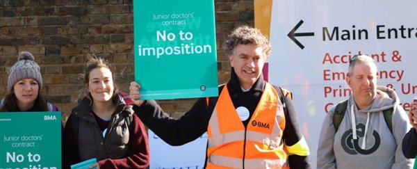 England's doctors just walked out of emergency wards in their first-ever strike