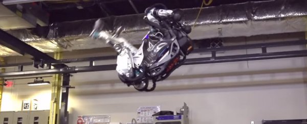 Humanoid robot from Boston Dynamics can now do a backflip and OMG