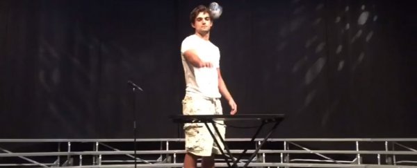 The internet just lost its mind over this teen flipping a water bottle like a pro