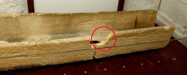 Museum-goers just ruined an 800-year-old coffin for the sake of a photo