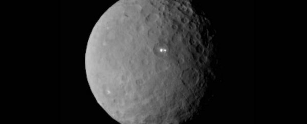 Strange reflections spotted on dwarf planet Ceres