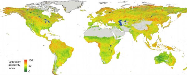 This map shows where in the world is most vulnerable to climate change