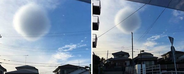This strange 'spherical' cloud appeared in the sky over Japan