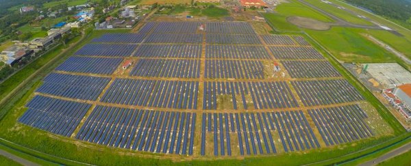 The world's first solar-powered airport is no longer paying for electricity