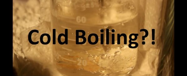 It's scientifically possible to boil water until it freezes solid