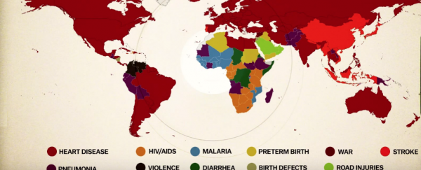 Watch: Here's the #1 reason people die early in each country