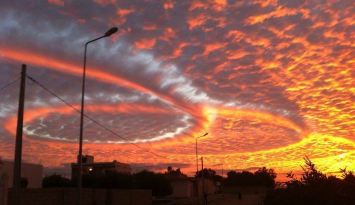 What's Causing These Strange Clouds Over Tunisia?