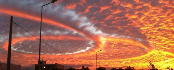 What’s causing these strange clouds over Tunisia?