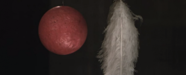 WATCH: A bowling ball and feather fall in world's biggest vacuum chamber