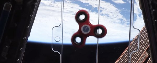 Here's what happens when astronauts use a fidget spinner in space