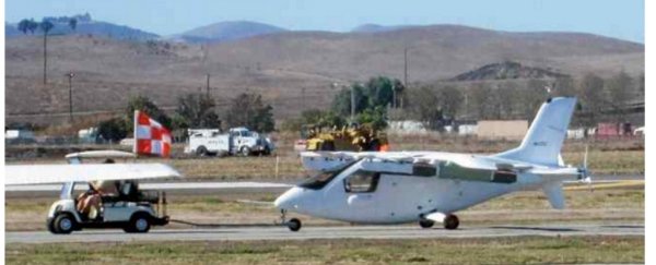 Larry Page's 'flying car' has been spotted in the wild, and it just looks like a tiny aeroplane