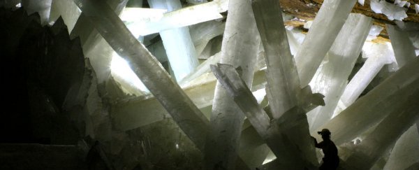 Strange life has been found trapped inside these giant cave crystals
