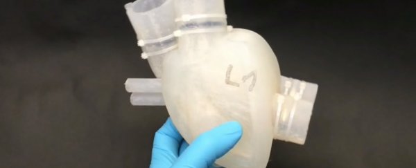 This 3D-printed, soft artificial heart beats just like a real one