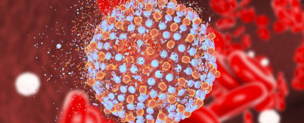 An illustration of the virus