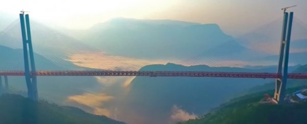 WATCH: The world's highest bridge just opened and it's terrifying