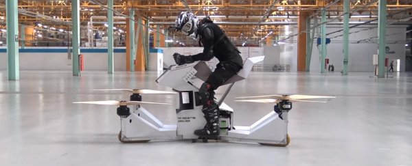 Watch the World's First Rideable Hoverbike in Flight