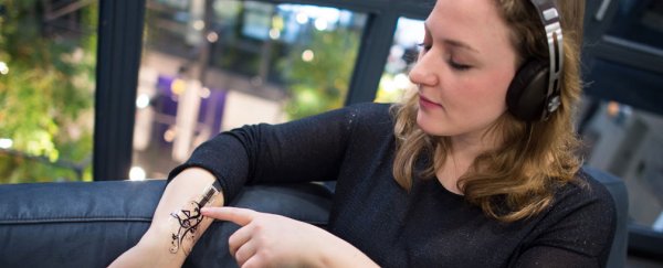 Flexible skin sensors turn your body into a digital touch panel