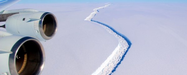 A giant crack in Antarctic ice is "days or weeks" from breaking off a colossal iceberg