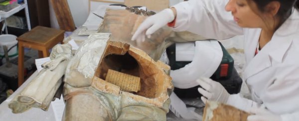 A priest used the butt of Jesus as an 18th century time capsule