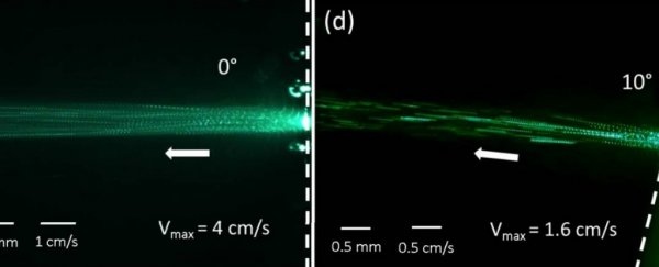 In a surprise discovery, engineers have turned a laser beam into a liquid stream