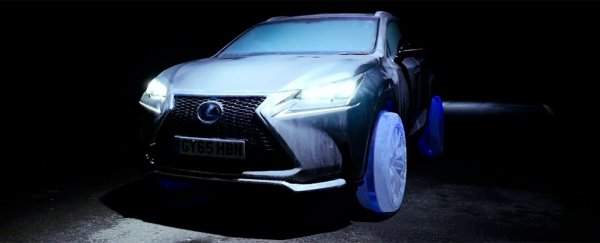 Watch: This new car drives on wheels carved out of ice