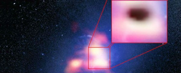 Astronomers just caught rain falling on a black hole for the first time ever