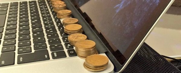 Stop your computer from overheating by stacking copper coins on it