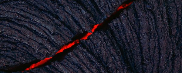An accelerating river of molten iron has been discovered under Alaska and Siberia