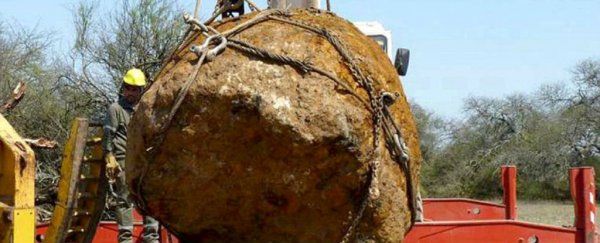 A giant meteorite has just been unearthed in Argentina