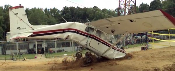 Watch NASA intentionally crash this Cessna to help save lives
