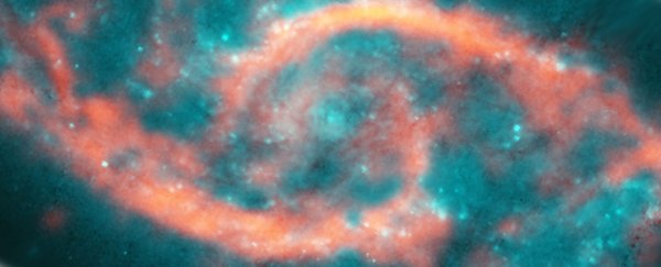 This intense eye in the sky is the result of two massive galaxies colliding
