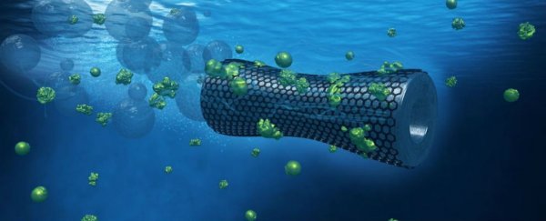 These graphene-based nanobots can suck pollutants from our oceans in under an hour