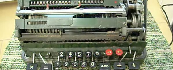 WATCH: This is what happens to an old-timey calculator when you try to divide by zero