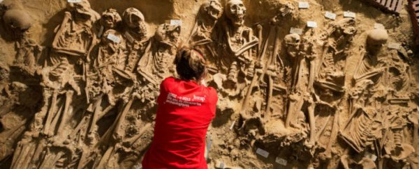 Ancient mass grave discovered under a supermarket in Paris