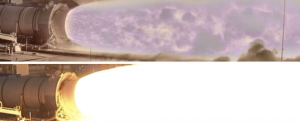 NASA's new camera just filmed a rocket plume so we can see it properly for the first time