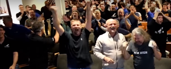 Watch: Here's what 400 very happy rocket scientists looks like
