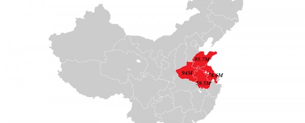 This infographic shows how dense China’s population really is... sort of