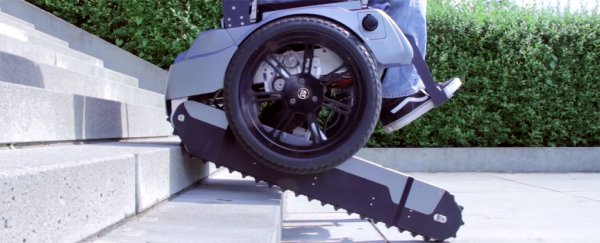 Watch: This self-balancing wheelchair can climb and descend stairs automatically