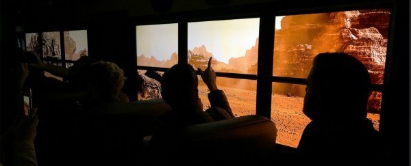 This school bus takes kids on a virtual trip to Mars